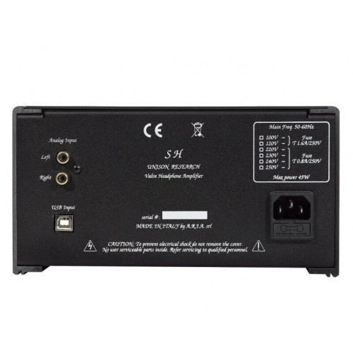 Unison Research SH Black Cherry Headphone Amplifier