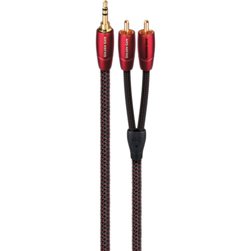 AUDIOQUEST GOLDEN GATE 3.5 мм - 2RCA 0.6 м