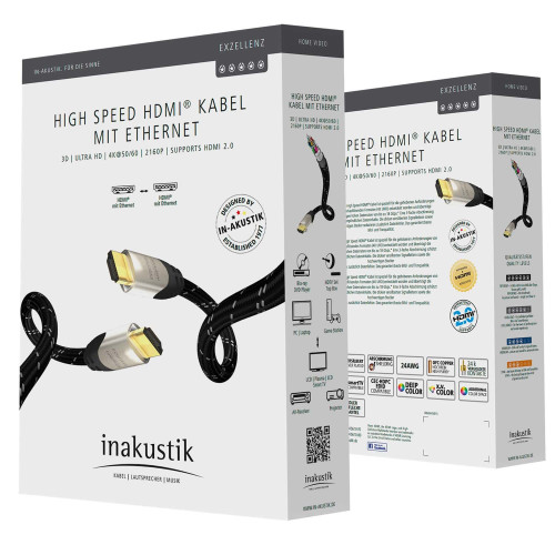 Inakustik Exzellenz High Speed HDMI Cable with Ethernet 3,0m (000013349)