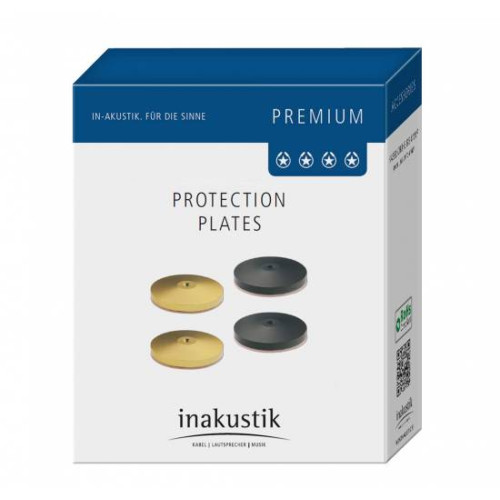 Inakustik Premium Pic Plate black Set 4