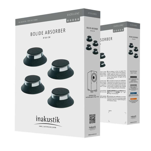 Inakustik Exzelenz Bolide Schockabsorber chrom Set 4