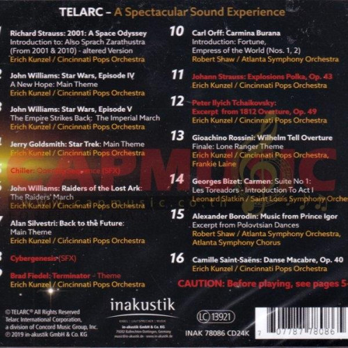 CD  A Spectacular Sound Experience (TELARC)  (24K)