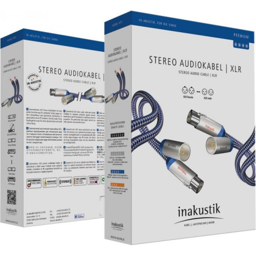 Inakustik Premium Audio Stereo 2 XLR - 2 XLR 0,75m