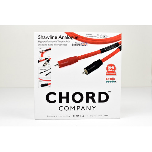 CHORD Shawline 2RCA to 2RCA Turntable (with fly lead) 1.2m