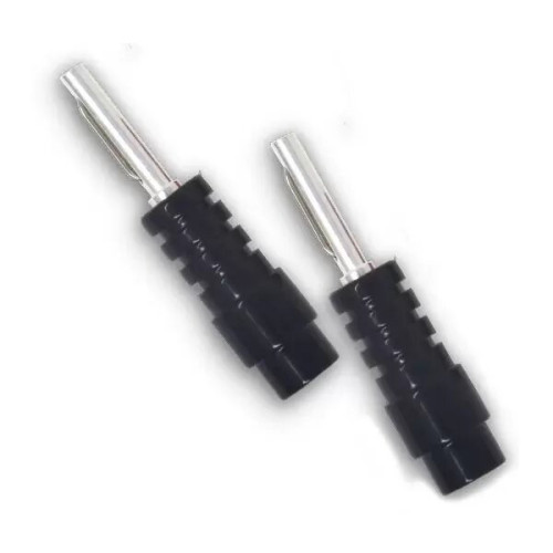 CHORD ChordOhmic Silver Banana SHORT CRIMP & Black ABS Cap (000013943)
