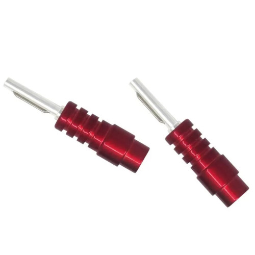 CHORD ChordOhmic Silver Banana SHORT CRIMP & Red ABS Cap (000013944)