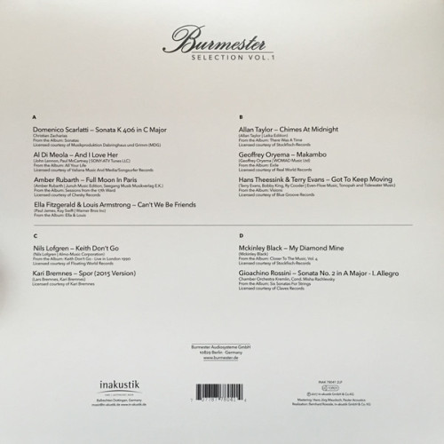 Вініловий диск Burmester Selection, Vol. I /2LP