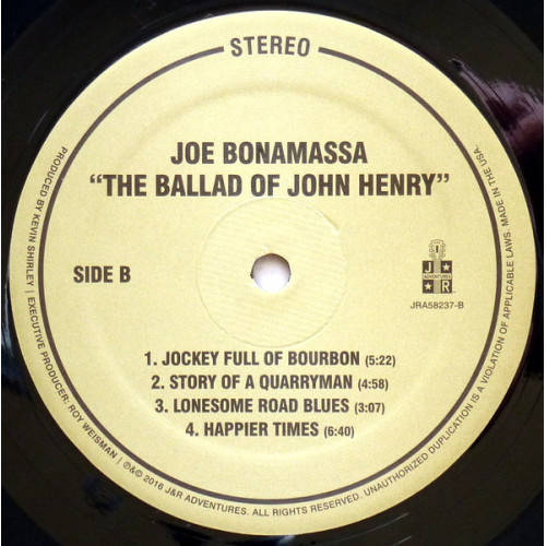 Вініловий диск LP Joe Bonamassa: Ballad Of John Henry-Ltd
