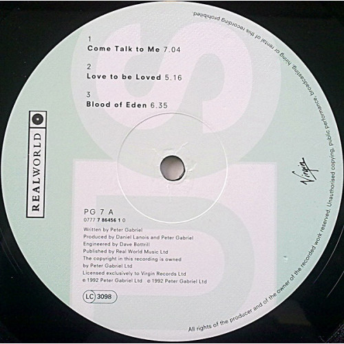 Вініловий диск 2LP Peter Gabriel: US