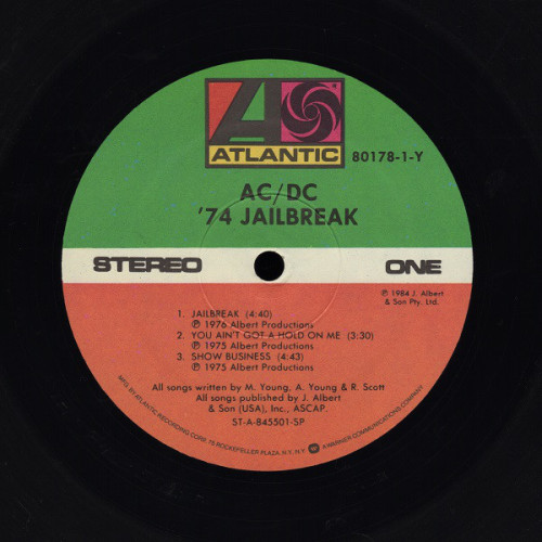 Вініловий диск AC/DC: 74 Jailbreak 