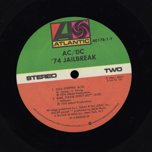 Вініловий диск AC/DC: 74 Jailbreak 
