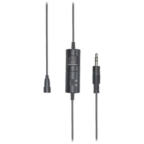 Audio-Technica ATR3350xiS Omnidirectional Condenser Clip-On Microphone for Smartphones