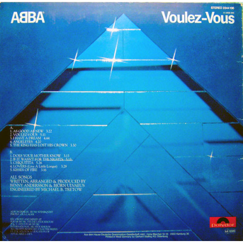 Вініловий диск Abba: Voulez-Vous-Hq/Ltd