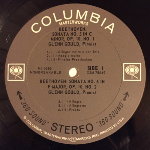 Вініловий диск Glenn Gould: Beethoven, Piano Sonatas