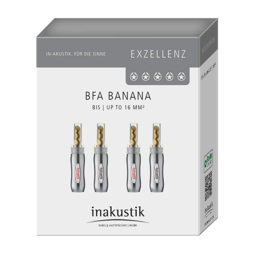 Inakustik Excellence BFA Banana up to 16 mm² Set 4