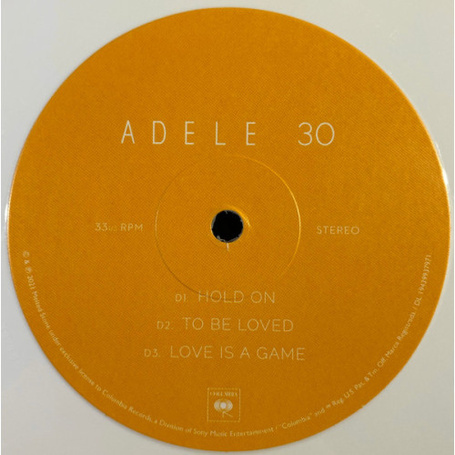 Вініловий диск Adele: 30 -Hq/Gatefold