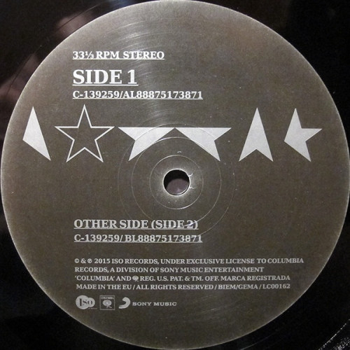 Вініловий диск David Bowie: Blackstar -Hq/Gatefold