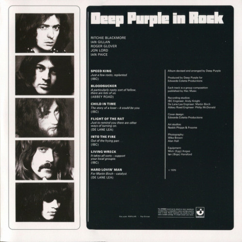 Вініловий диск Deep Purple: In Rock -Coloured