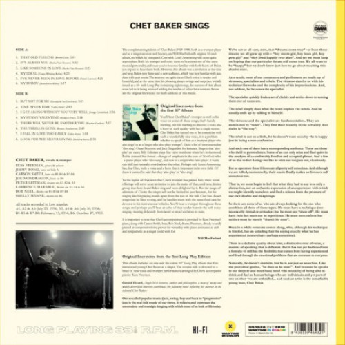 Вініловий диск Chet Baker: Sings -Coloured/Hq/Ltd