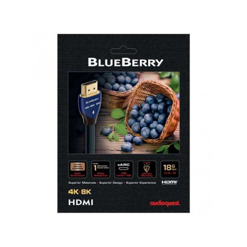 AUDIOQUEST hd 5.0m 18G HDMI BlueBerry (HDM18BLUE500)