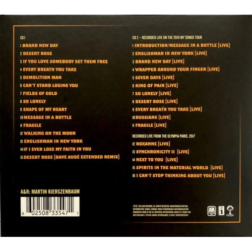 Вініловий диск Sting: Му Songs -Live /2LP