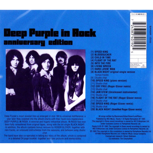 Вініловий диск Deep Purple: In Rock