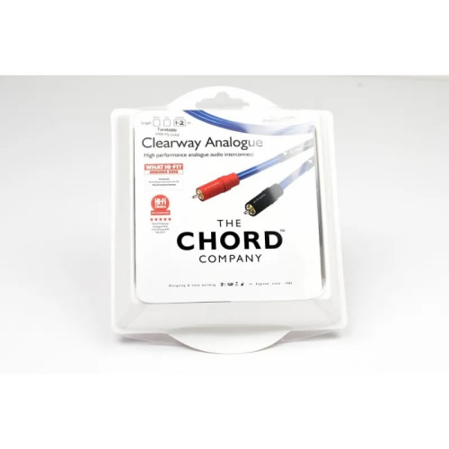 CHORD ClearwayX 2RCA to 2RCA Turntable (with fly lead) 1.2m