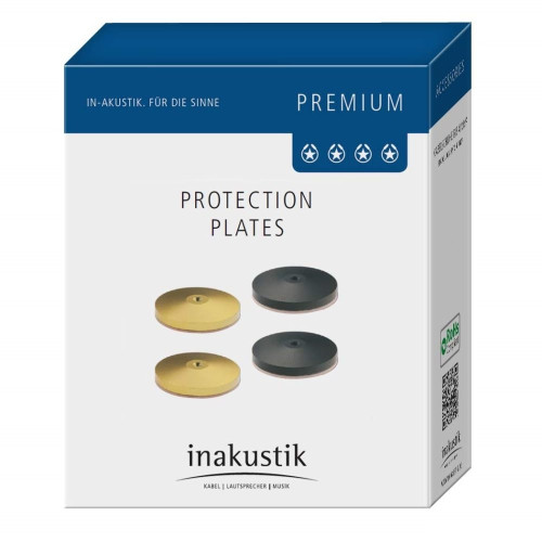 Inakustik Premium Pic Plate black VPE 100 Set 4