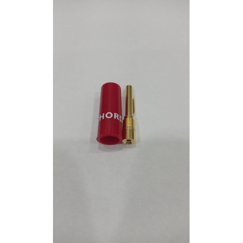 CHORD Crimp Gold Banana Plug & Red Cap