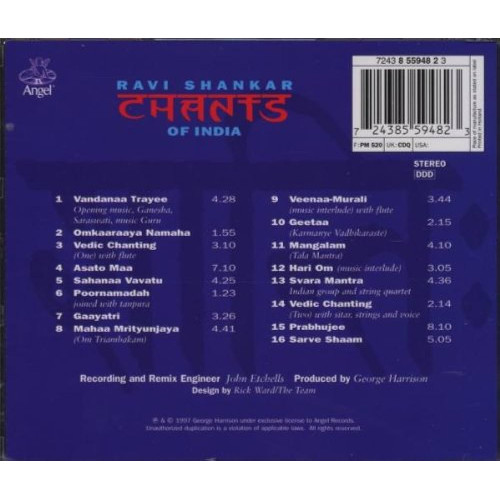 Вініловий диск Ravi Shankar: Chants Of India -Coloured /2LP