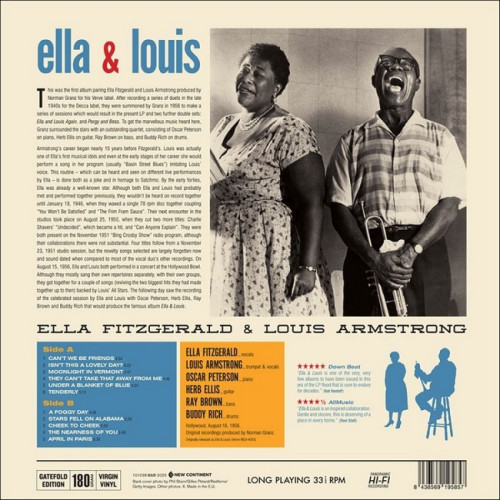 Вініловий диск Ella Fitzgerald & Louis: Ella & Louis