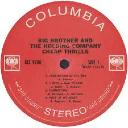 Вініловий диск Janis Joplin: Big Brother & The Holding Company