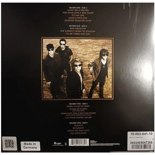 Вініловий диск Bon Jovi: Greatest Hits /2LP