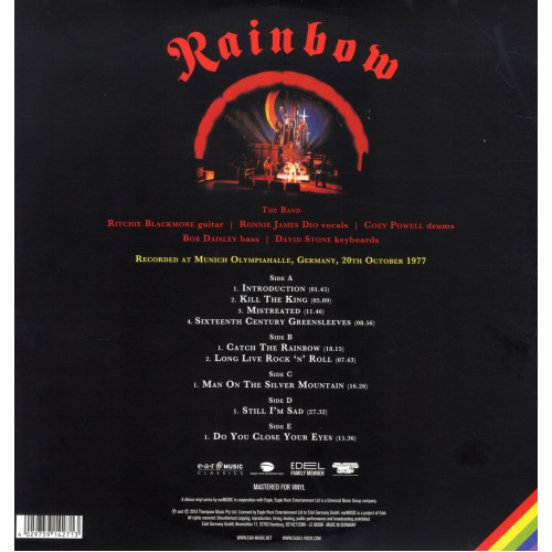 Вініловий диск Rainbow: Live In Munich 1977 /3LP