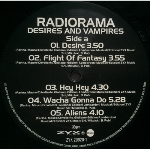 Вініловий диск Radiorama: Desires And Vampires