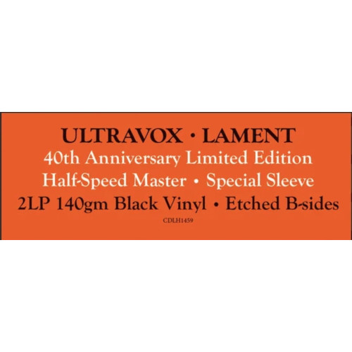 Вініловий диск Ultravox: Lament /2LP