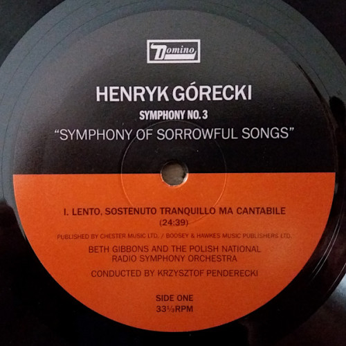 Вініловий диск Beth Gibbons & Henryk Gorecki: Symphony No. 3