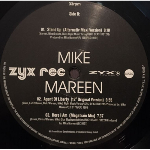 Вініловий диск Mike Mareen: Greatest Hits & Remixes