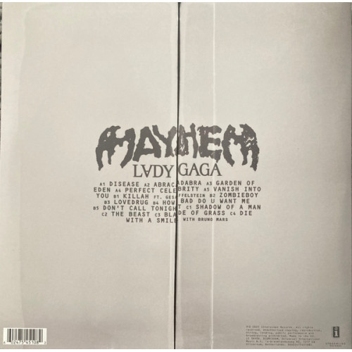 Вініловий диск Lady Gaga: Mayhem /2LP
