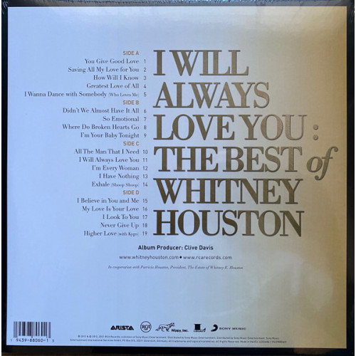 Вініловий диск Whitney Houston: I Will Always Love You /2LP