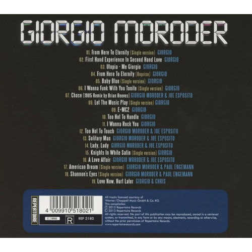 Вініловий диск Giorgio Moroder: Best Of Electronic Disco