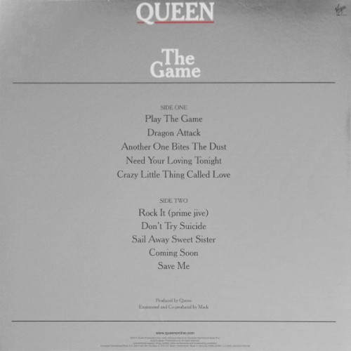 Вініловий диск Queen: The Game