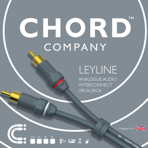 CHORD Leyline 2RCA to 2RCA 0.5m