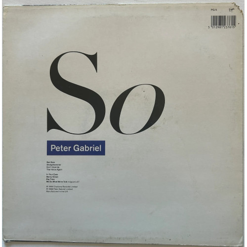 Вініловий диск Peter Gabriel: So