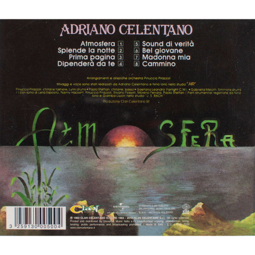 Вініловий диск Adriano Celentano: Atmosfera