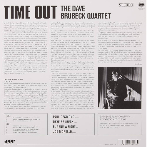 Вініловий диск Dave Brubeck Quartet: Time Out