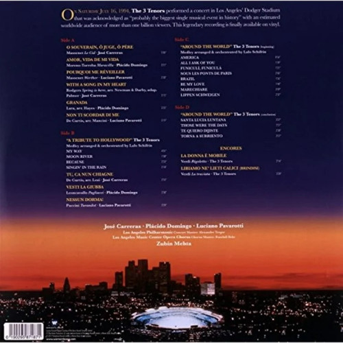 Вініловий диск Carreras Domingo Pavarotti: The Three Tenors in Concert 1994 /2LP