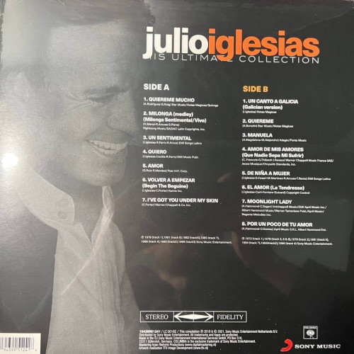 Вініловий диск Julio Iglesias: His Ultimate Collection