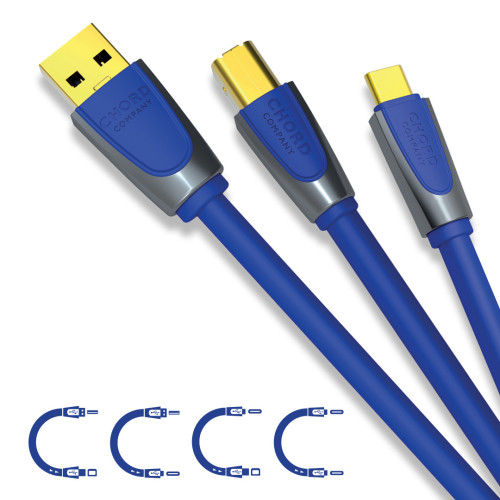 CHORD Clearway USB A-B 0.75m