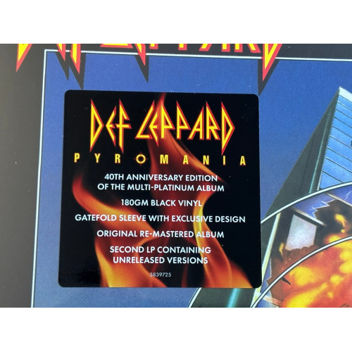 Вініловий диск Def Leppard: Pyromania /2LP